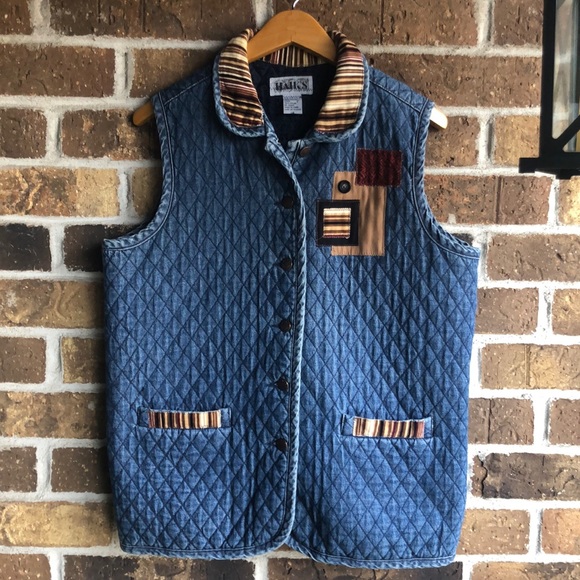 HALK’S Jackets & Blazers - Haik's Quilted Denim Vest